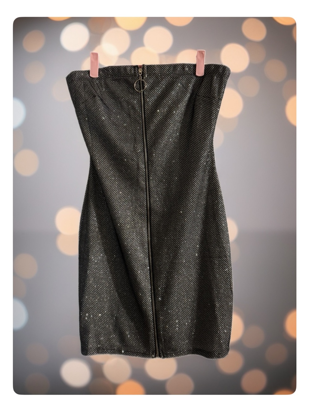 Metallic Mesh Strapless  Mini Dress, Blashe by Balmain